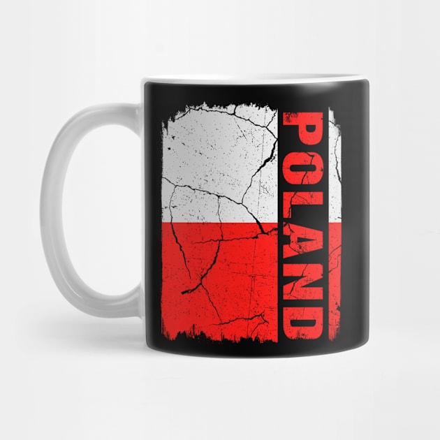 Vintage Polish Flag Poland Pride Roots Heritage by snnt